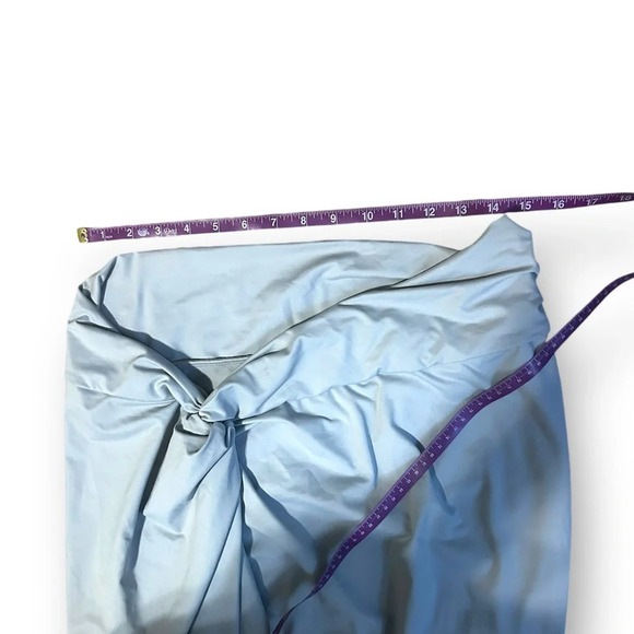 SKIMS Recycled Swim Sarong Skirt Chrome Size XL Stretch - Picture 7 of 10